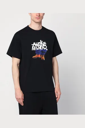 AWAKE NY T-shirt nera con stampa logo Stomper