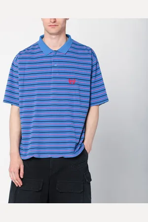 Balenciaga Polo Laurel Classic blu/rosa/nera Regular Fit