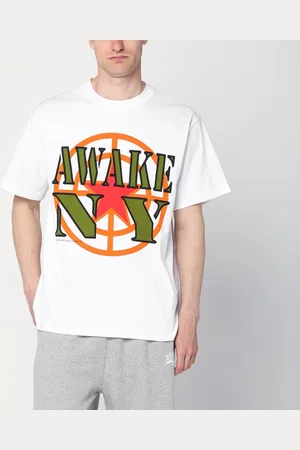 AWAKE NY T-shirt bianca con stampa mirino