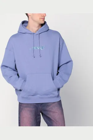 AWAKE NY Felpa lilla in cotone con logo
