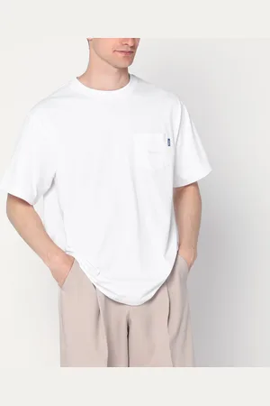 AWAKE NY T-shirt bianca in cotone