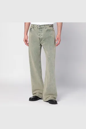 Ami Jeans verde alloro effetto slavato
