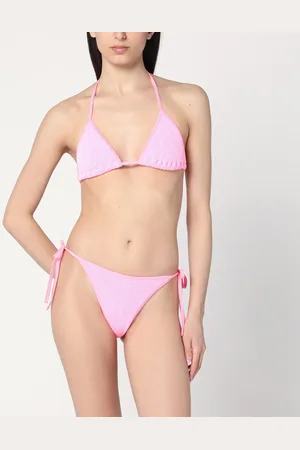 Hunza G Bikini due pezzi a triangolo Gina rosa