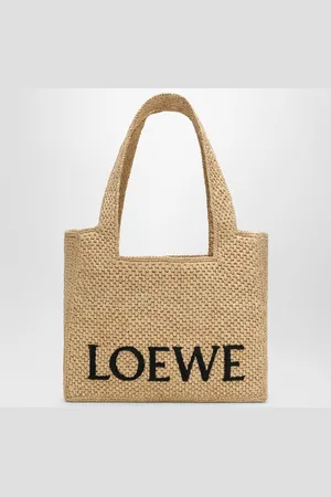 Loewe Borsa Font grande in raffia