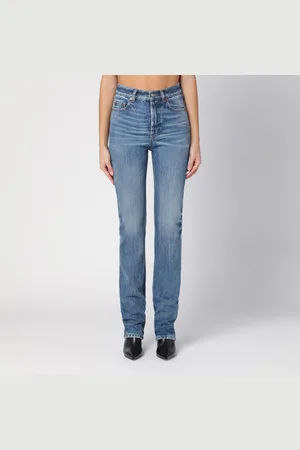 Saint Laurent Jeans slim fit blu slavato