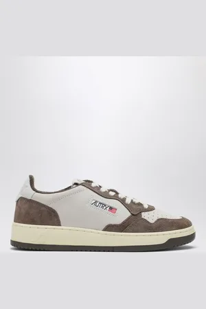 Autry Sneaker Medalist in suede bianca/marrone
