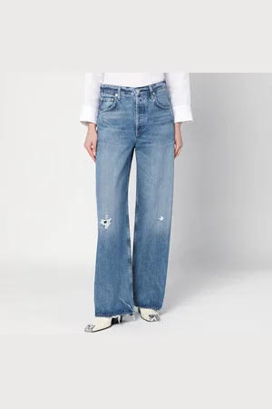 Citizens of Humanity Jeans Ayla Baggy blu slavato con strappi