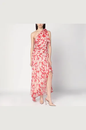 Victoria Beckham Abito midi monospalla drappeggiato
