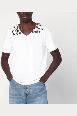 Maison Margiela T-shirt AIDS bianca in cotone