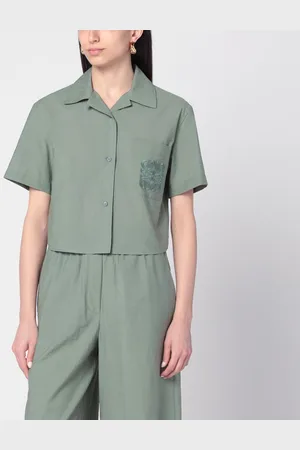 Loewe Camicia a maniche corte color salvia