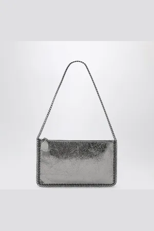 Stella McCartney Borsa a spalla pochette Falabella grigia metallizzata