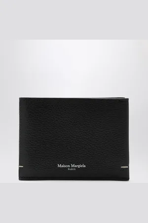 Maison Margiela Portafoglio bi-fold nero con logo
