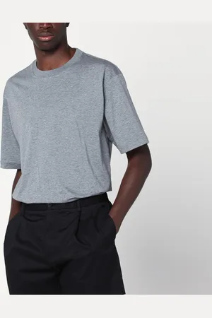 Prada T-shirt grigio ardesia in cotone