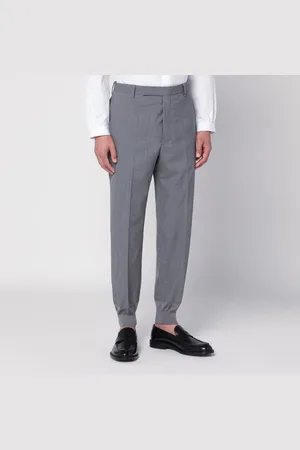Prada Pantaloni jogger grigi in lana