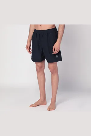 Stone Island Costume da bagno blu navy con patch logo