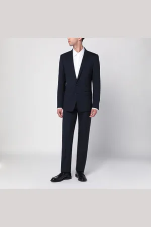 Dolce & Gabbana Abito monopetto blu in lana vergine