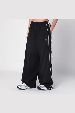 Balenciaga Pantaloni Tracksuit neri in tessuto tecnico