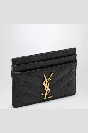Saint Laurent Porta carte di credito Monogram nero