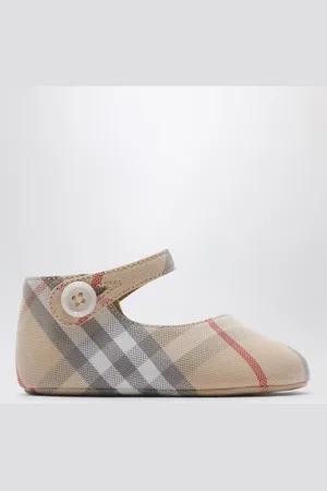 Burberry Ballerine Mary Jane motivo Check in cotone