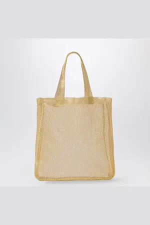 The Row Borsa Tote mini Imogen in ottone placcato oro