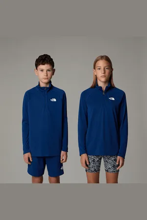 The North Face Maglia A Maniche Lunghe Never Stop Con Cerniera A 1/4 Da Ragazzi