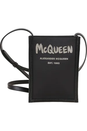 Alexander McQueen Borsa mini con firma Graffiti