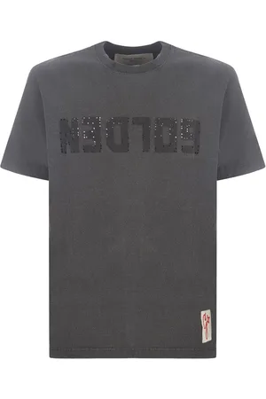 Golden Goose T-shirt in cotone con logo a girocollo