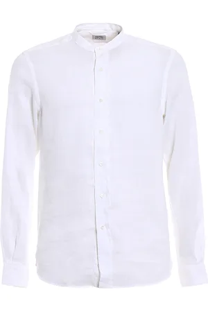 Aspesi Camicia estiva bianca Bruce in lino