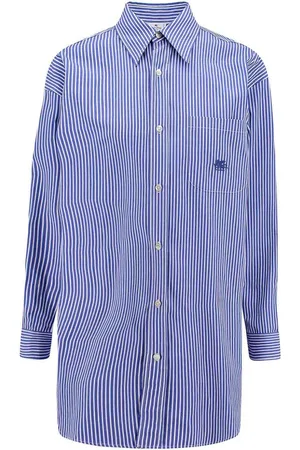 Etro Maglia in cotone con ricamo logo frontale
