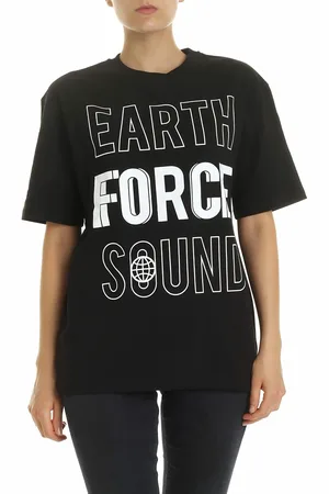 Alexander McQueen T-shirt Earth Force Sound nera