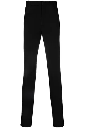 Alexander McQueen Pantaloni neri a gamba dritta