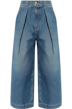 ULLA JOHNSON Crop denim trousers