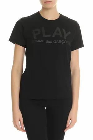 Comme des Garçons T-shirt nera stampa Comme des garcons Play