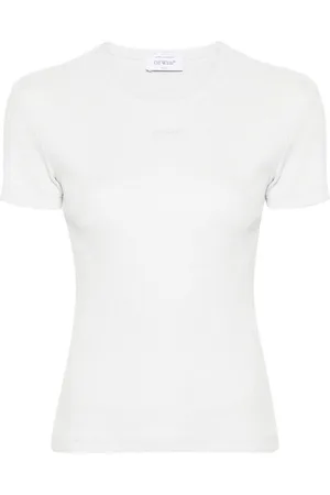 OFF-WHITE T-shirt in cotone con stampa off stamp