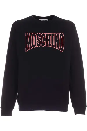 Moschino Felpa nera con maxi logo lettering