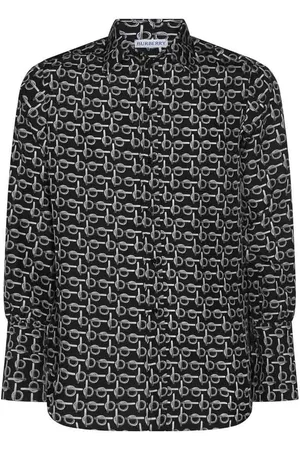 Burberry Camicia Di Seta E Nera
