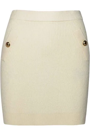 Michael Kors Minigonna in misto cashmere avorio