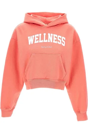 Sporty & Rich Felpa con cappuccio edera benessere