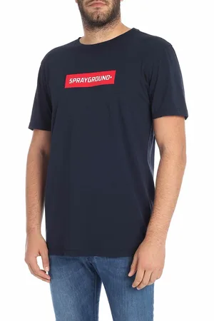 Sprayground T-shirt con logo a contrasto