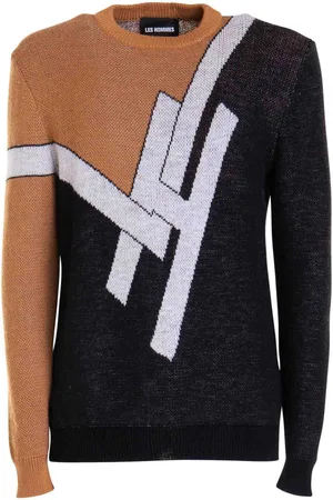 Les Hommes Maglione a maniche lunghe con scollo tondo