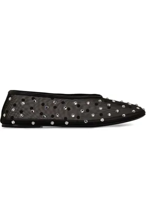 Khaite Ballerine in rete con dettagli in strass