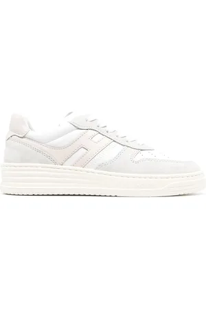 Hogan Sneakers avorio con dettagli scamosciati