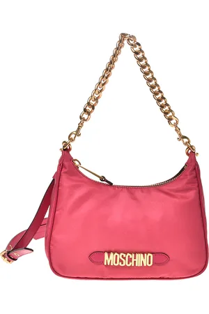 Moschino Borsa in nylon con lettere metalliche