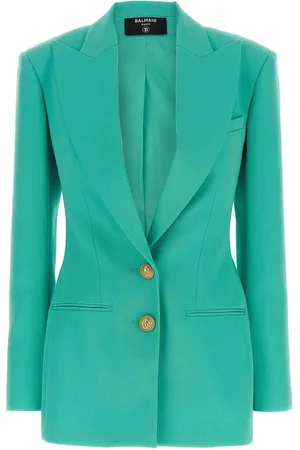 Balmain Blazer doppiopetto con bottoni con logo