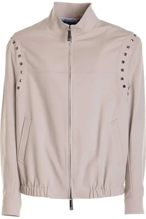John Richmond Giacca con zip borchiata