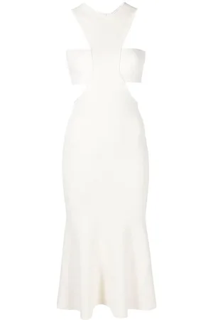 Alexander McQueen Abito slavato con dettagli cut-out