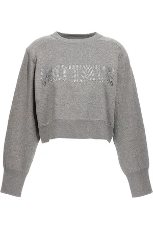 ROTATE Maglione corto in maglia ferma