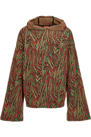 Vitelli Maglia con cappuccio in jacquard fluido