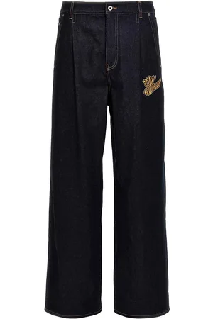 OFF-WHITE Jeans larghi affusolati
