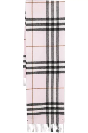 Burberry Sciarpa in cashmere con motivo check